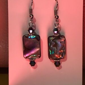 Abalone Earrings handmade in Kake,  AK
